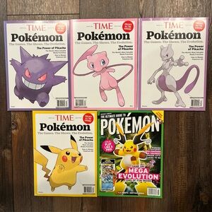 Time Magazine Pokemon & Pokemon Guide Magazines